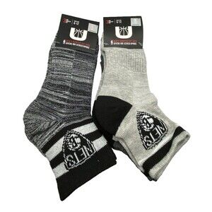 Men’s Brooklyn Nets Socks Size 6-12 Icerbrand 6 Pairs Quarter Cut Socks
